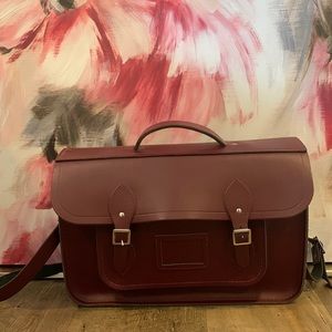 15 inch Cambridge Satchel in Oxblood